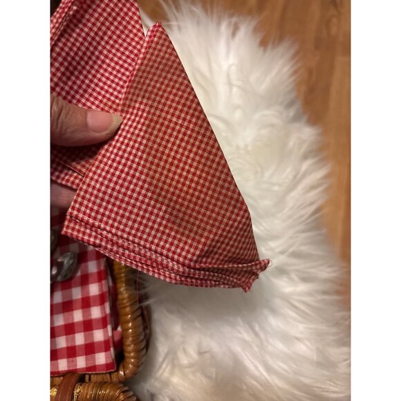 Raggedy Ann Childrens Miniature Porcelain Tea Set Wicker Picnic Basket Schylling - Picture 7 of 11